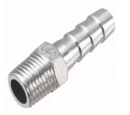 Raccord 1/8 NPT vers 5 mm en aluminium ou inox pour durite silicone de pression turbo, wastegate, électrovanne, collecteur d'admission et dépression